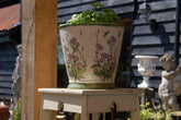A 1920s Arts & Crafts Style Painted Two-Tier Jardinière / Plant Stand