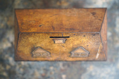 A Charming c.1930s Crawford & Sons Ltd Tin Biscuit Barrel Money Box; 'Bicky House' by Mabel Lucie Attwell