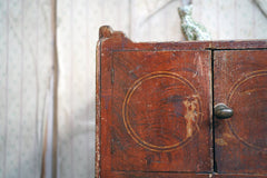 A George III Painted Pine Bedside Commode c.1780