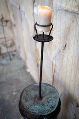 A George III Wrought Iron Candle Pricket Stand c.1800
