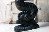 A 19thC Renaissance Revival Carved Oak Architectural Dolphin Side Table c.1870-90