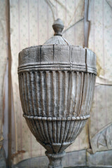 A George III Period Carved Stripped Pine Neo-Classical Architectural Urn c.1800-20