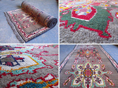 A Colourful Semi Old Persian Goravan Runner 270cm x 90cm