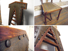 A Distinctive 19th Century Arts & Crafts Oak Hall Chair