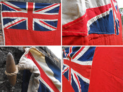 A Gigantic British Vintage Royal Navy Red Ensign Flag