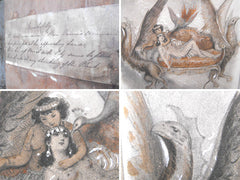 A Fine Original Pencil & Watercolour Painting by Paul Emile Becat, 1885-1960, with Inscription; "Sensibility"