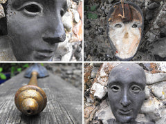 A 19thC Regency Period Papier-Mâché 'Hero' Neutral Theatrical Mask
