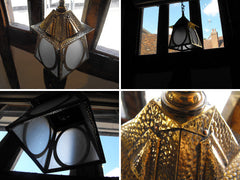 A Brass Arts and Crafts Hall Lantern