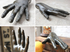 A Fine Patinated Bronze Artist's Study of a Human Hand