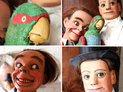 A Fantastic Trio of c.1930-50 Ventriloquist's Dummies; Peter King Esq, Entertainer