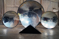 A Collection of Five Mid-20thC WWII Period Parabolic Concave & Prism Mirrors c.1940-68