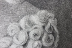 A Fine Late 18thC Italian School Grand Tour Charcoal Study of Ganymede; Naples; 1797