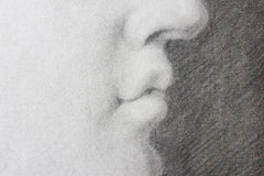 A Fine Late 18thC Italian School Grand Tour Charcoal Study of Ganymede; Naples; 1797