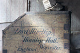 A 19thC Painted Pine Estate Made Trunk; Lord Hindlip, Hindlip Hall, Worcester, England