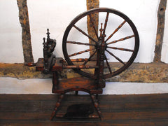 A Captivating 19th Century Operational Scandinavian Spinning Wheel
