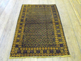 A Busy Herat Belouche Rug: 136cm x 87cm