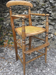 A Delightful Early Victorian Ash & Sycamore Child's High Chair