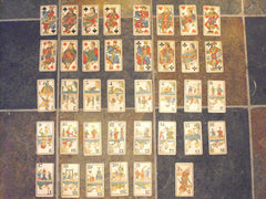 A Fine Set of Tarot Playing Cards Published by Baptiste Paul Grimaud, Paris; 'Tarot Allemand' à 2 têtes Chinois