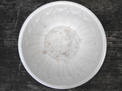 A 1903 Registered W.H.L. Ceramic Jelly Mould in the Form of a Sunflower