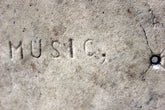 A Carved c.1900 Marble Plaque Incised "Miss Shaw, Teacher of Music, Violin and Piano"