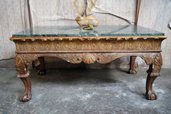 A George II Marble Topped Giltwood & Gesso Low Table c.1740