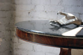 A Good French Louis Philippe Period Fossilised Marble & Flame Mahogany Guéridon c.1835