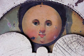 A Decorative 18thC Moon Phase Painted Longcase Clock Dial c.1780-90