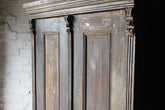 A Decorative Early Victorian Painted Pine Housekeepers Cupboard c.1840