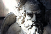 A 19thC French Monastery Sculpted High Relief Plaster Frieze Depicting Father Time c.1870