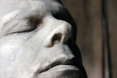 A Finely Cast Early 20thC Plaster Life Mask of a Gentleman