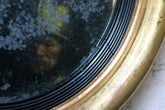 A Good Regency Period Giltwood & Gesso Convex Wall Mirror c.1825