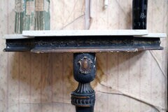 A 19thC Marble Topped Ebonised & Parcel Gilt Console Table c.1870