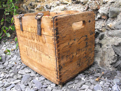 A Fine Early 20thC Vintage Pine Wine Crate; Taplow & Co, Wine & Spirit Merchants
