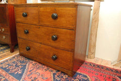 A Good Mid-Victorian Country Oak Chest of Drawers