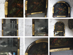 A Decorative Continental c.1800 Painted Trumeau Mirror
