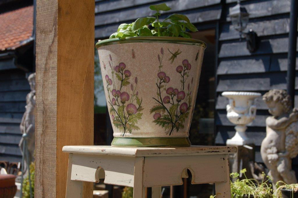A 1920s Arts & Crafts Style Painted Two-Tier Jardinière / Plant Stand
