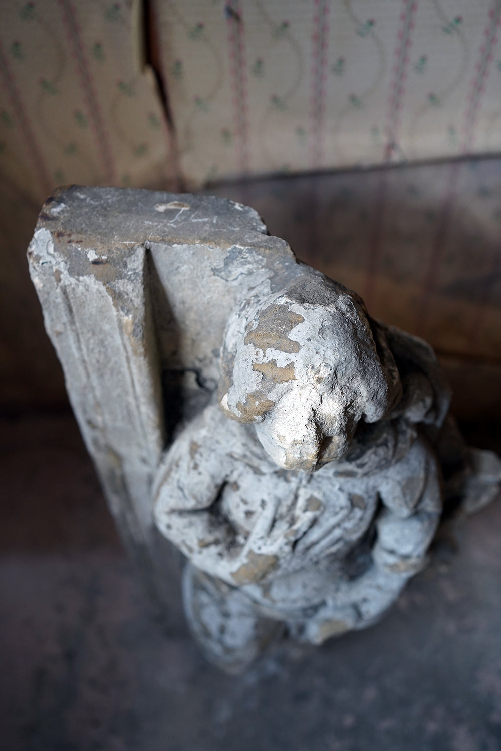 A 15thC French Caen Limestone Architectural Carving