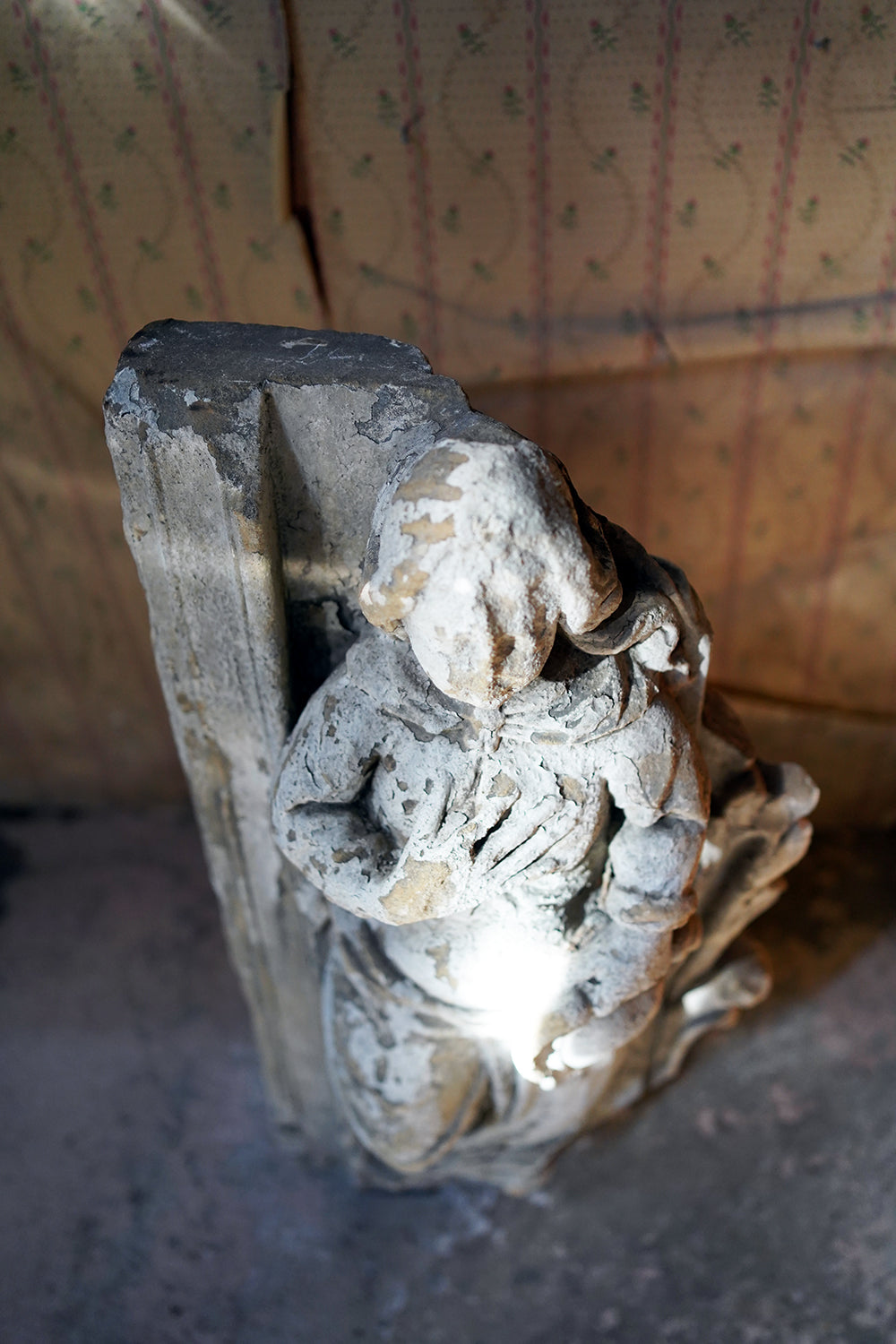 A 15thC French Caen Limestone Architectural Carving