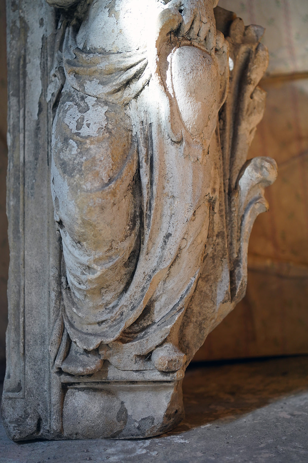 A 15thC French Caen Limestone Architectural Carving