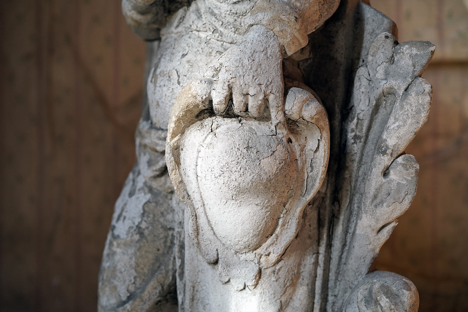 A 15thC French Caen Limestone Architectural Carving