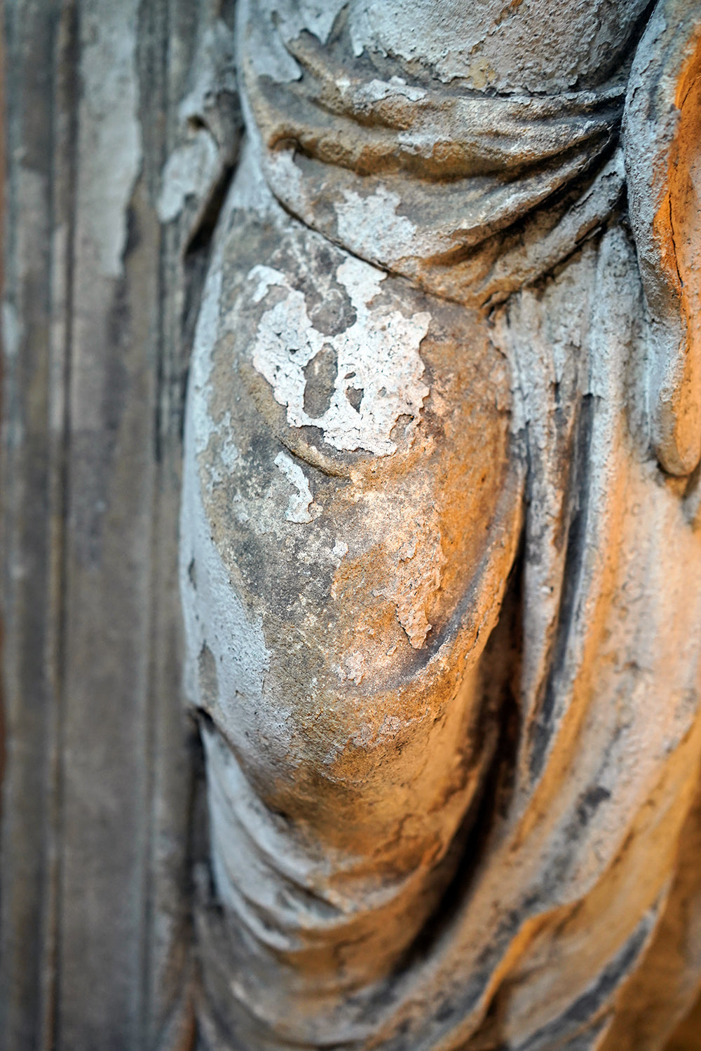 A 15thC French Caen Limestone Architectural Carving