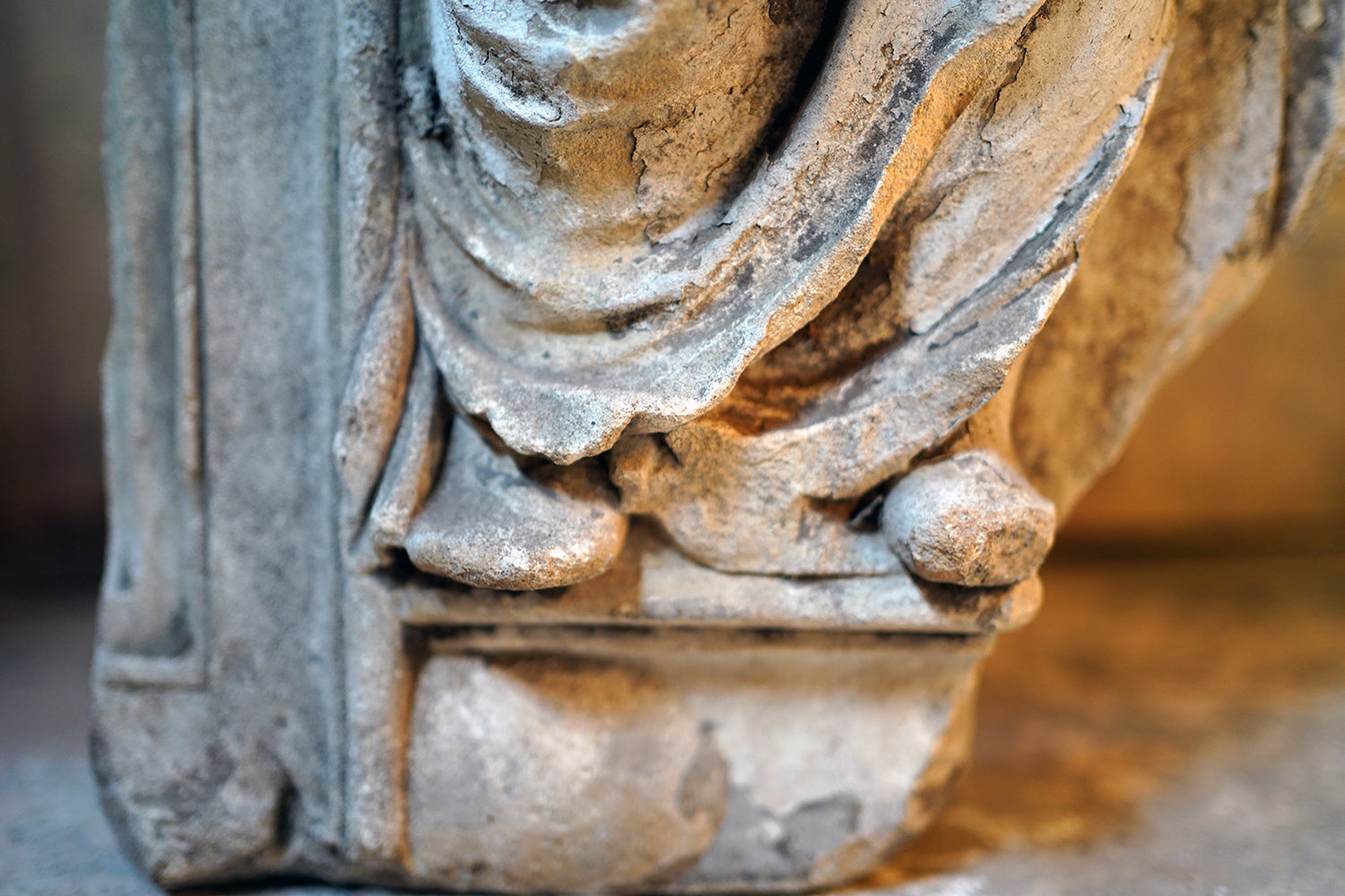 A 15thC French Caen Limestone Architectural Carving