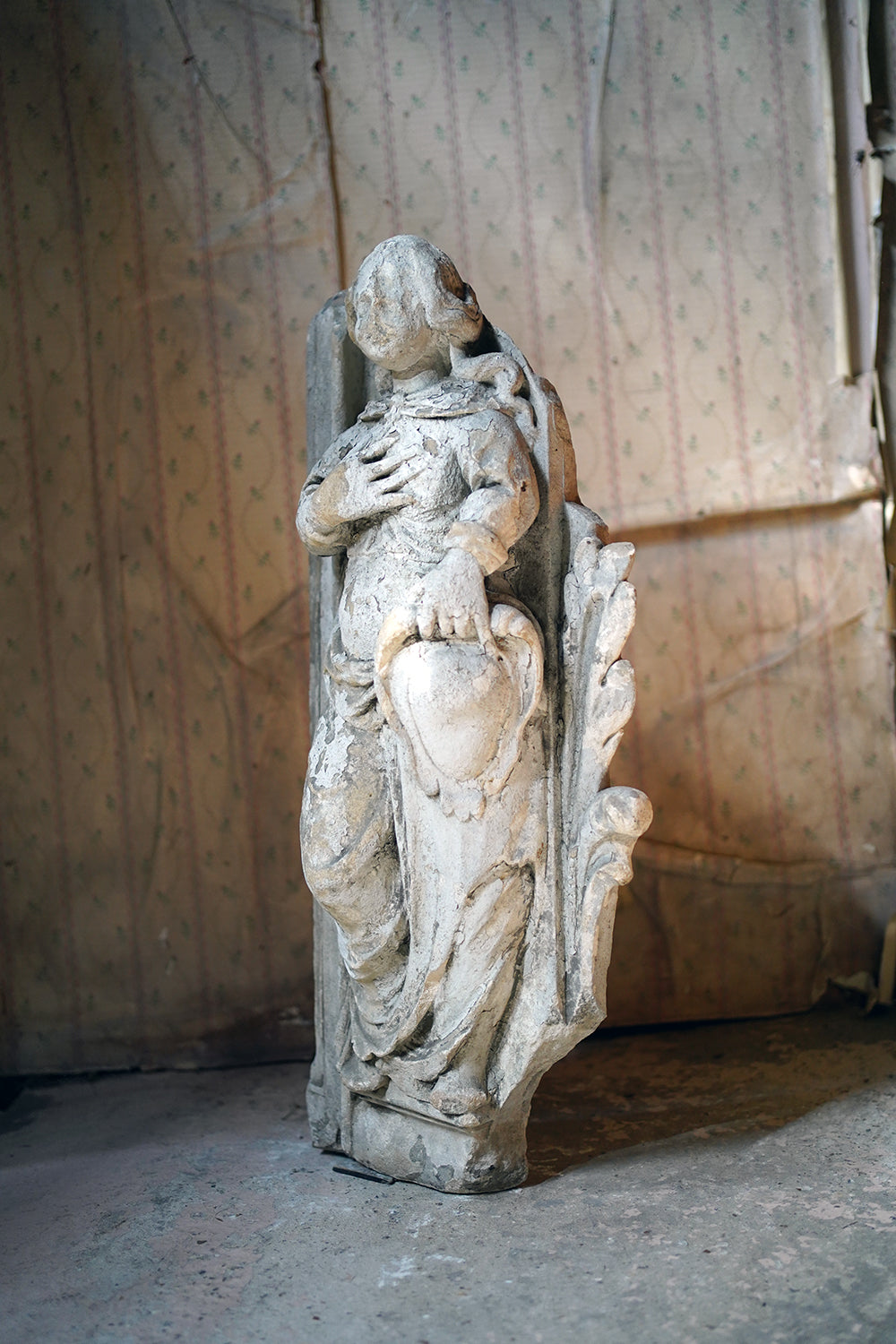A 15thC French Caen Limestone Architectural Carving