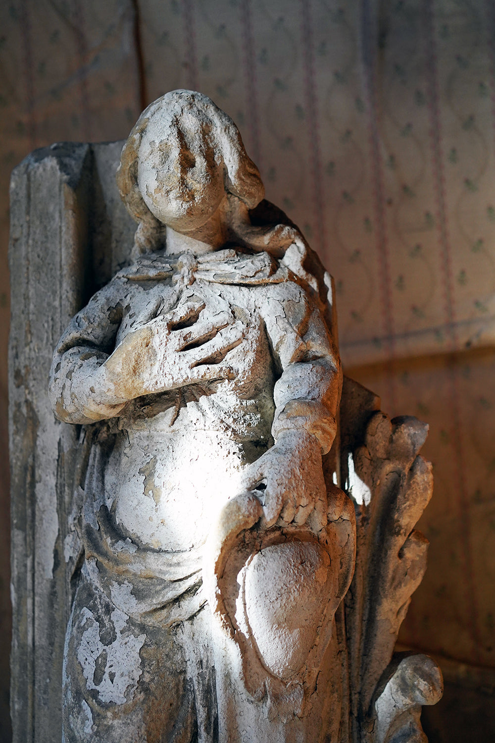 A 15thC French Caen Limestone Architectural Carving