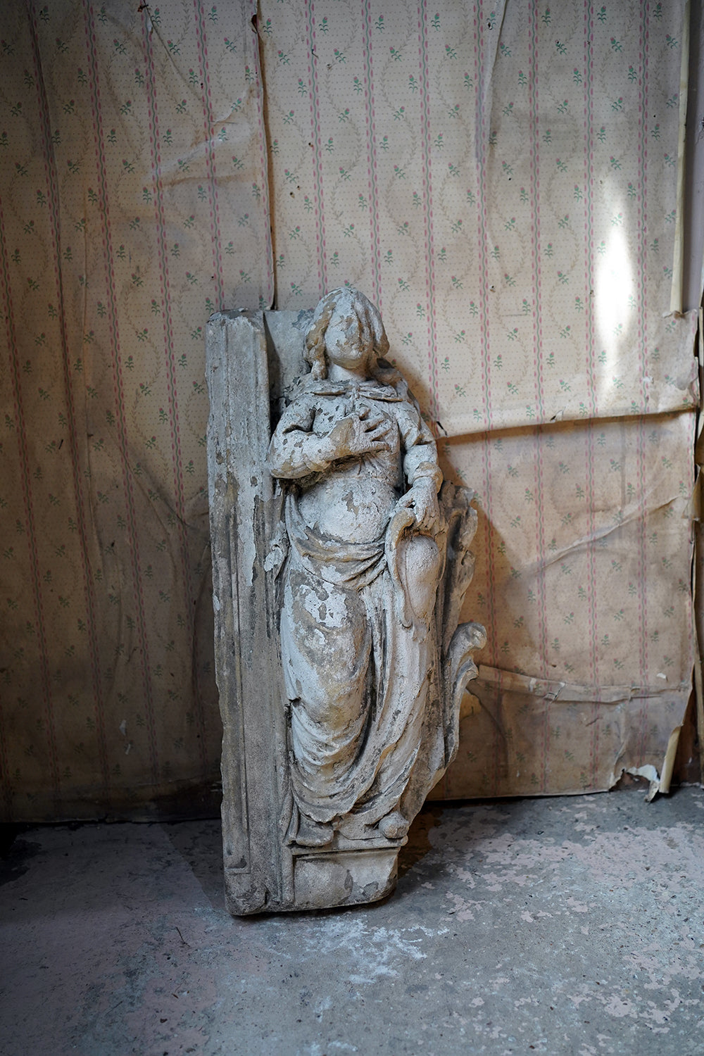 A 15thC French Caen Limestone Architectural Carving