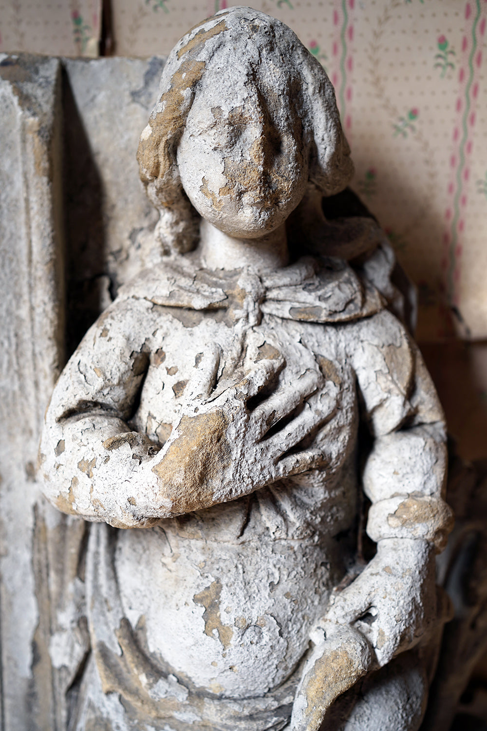 A 15thC French Caen Limestone Architectural Carving
