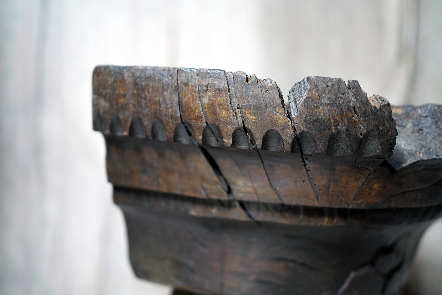 A 15thC & Later Primitive French Oak Capital