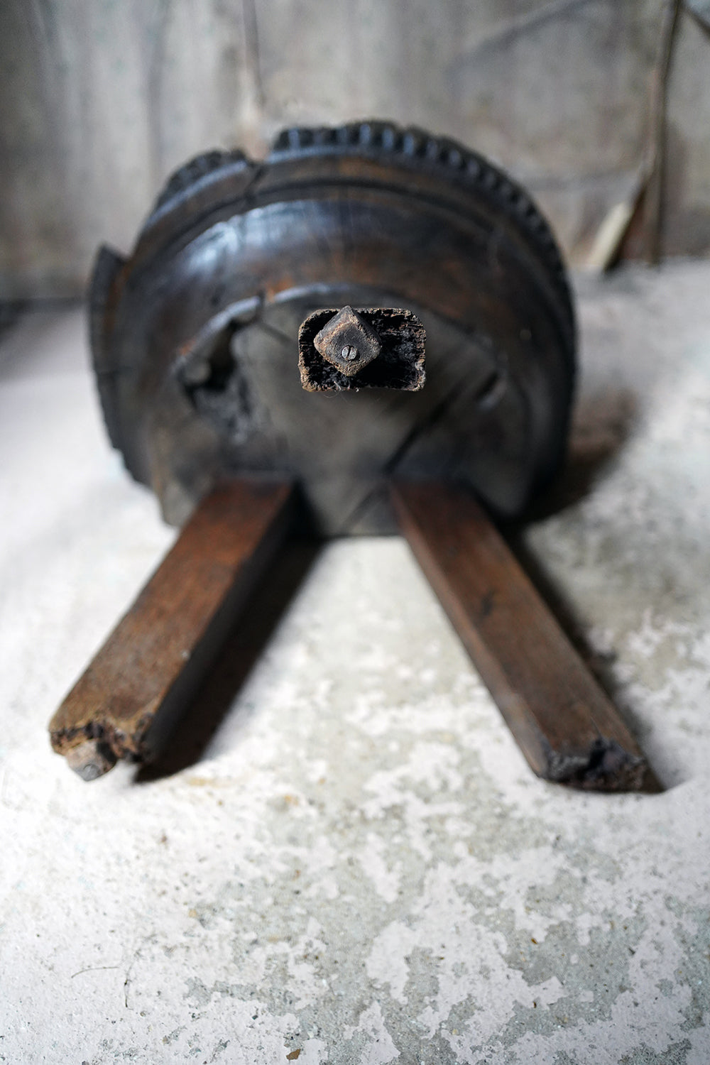 A 15thC & Later Primitive French Oak Capital