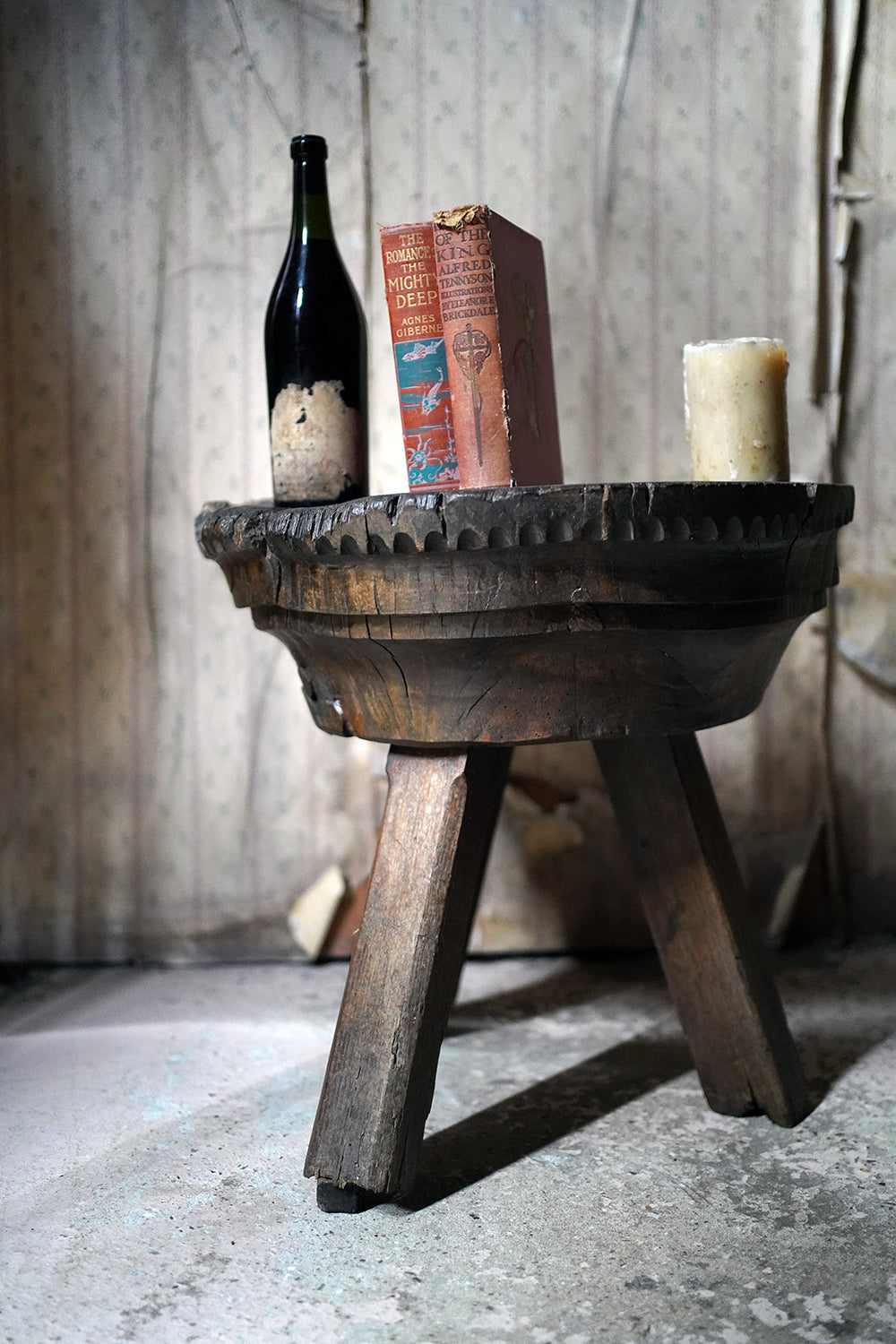 A 15thC & Later Primitive French Oak Capital