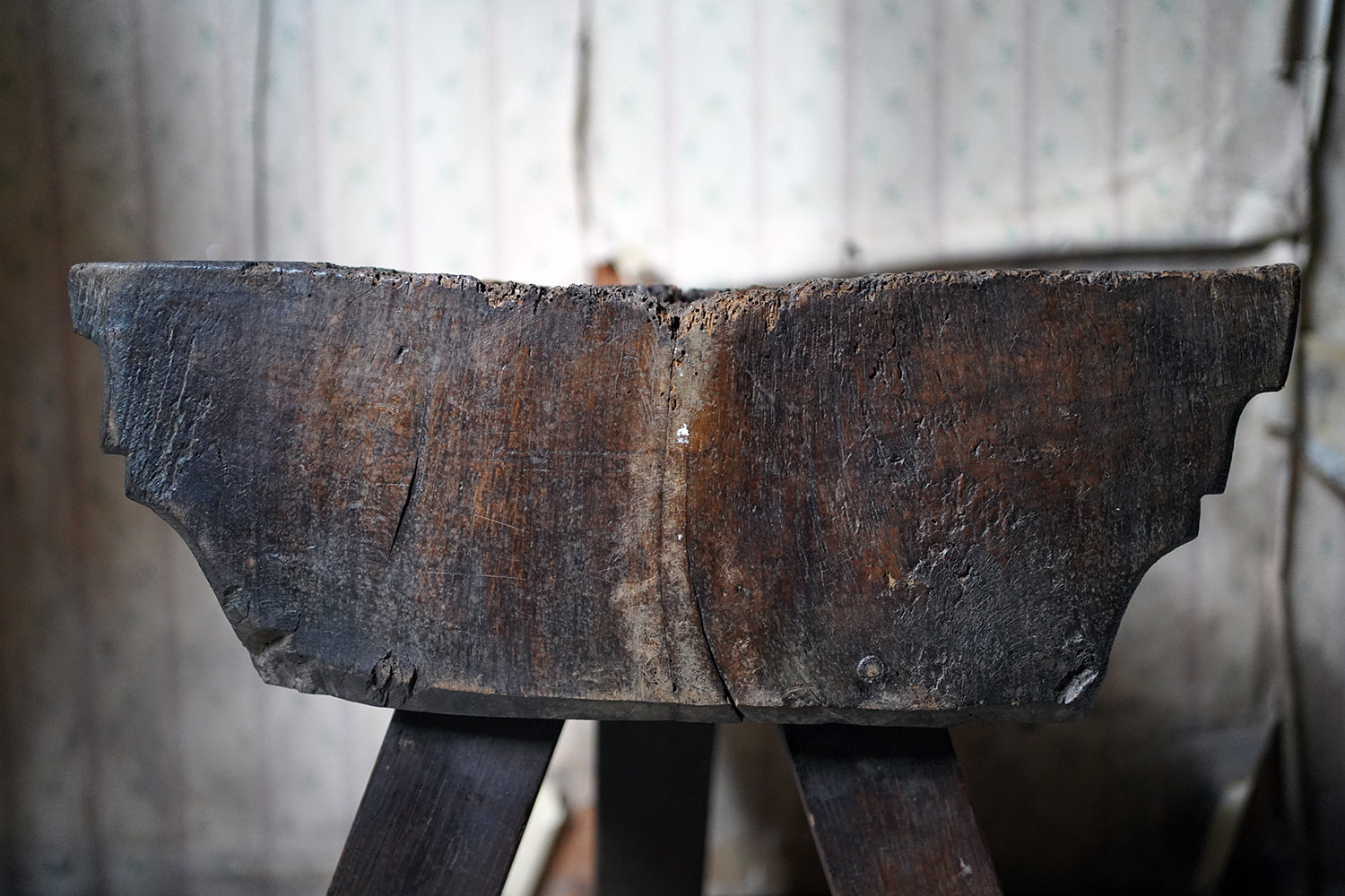 A 15thC & Later Primitive French Oak Capital